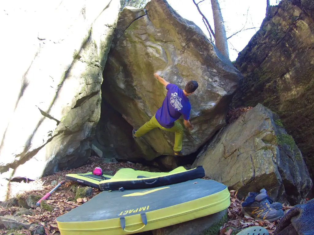 Ghettoblaster 7C bloc de la Maladière près de Chamonix