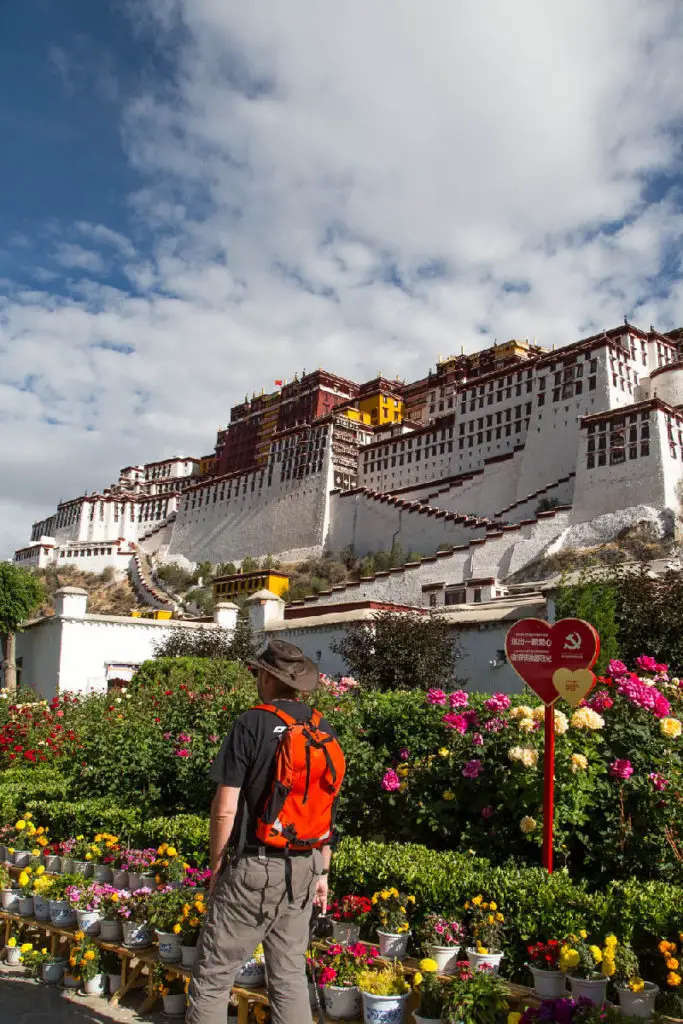 Sac à dos Cilao Bélouve au pied du célèbre Potala Tibétain