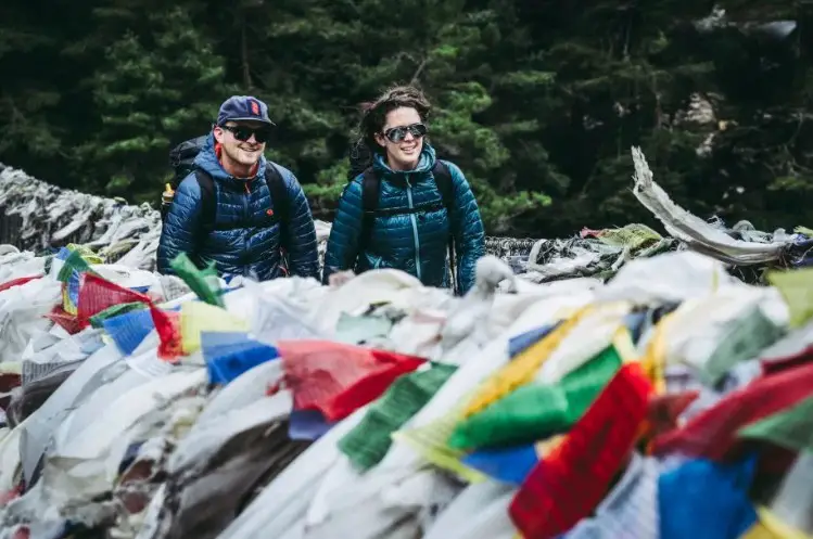 Sur le chemin du camp de base de l'everest pour Mountain Hardwear