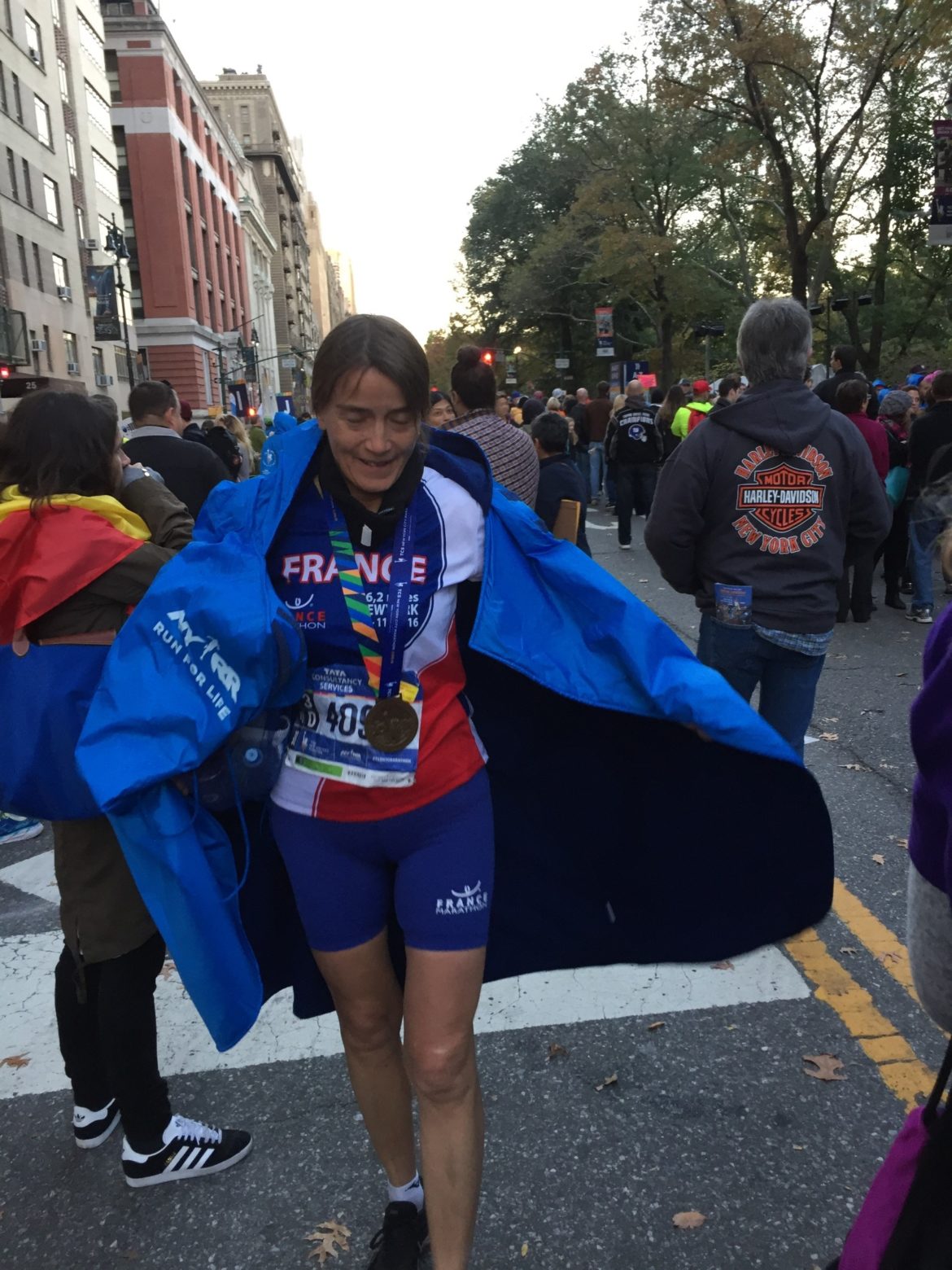 Béatrice FARGE Finisher au marathon de New York