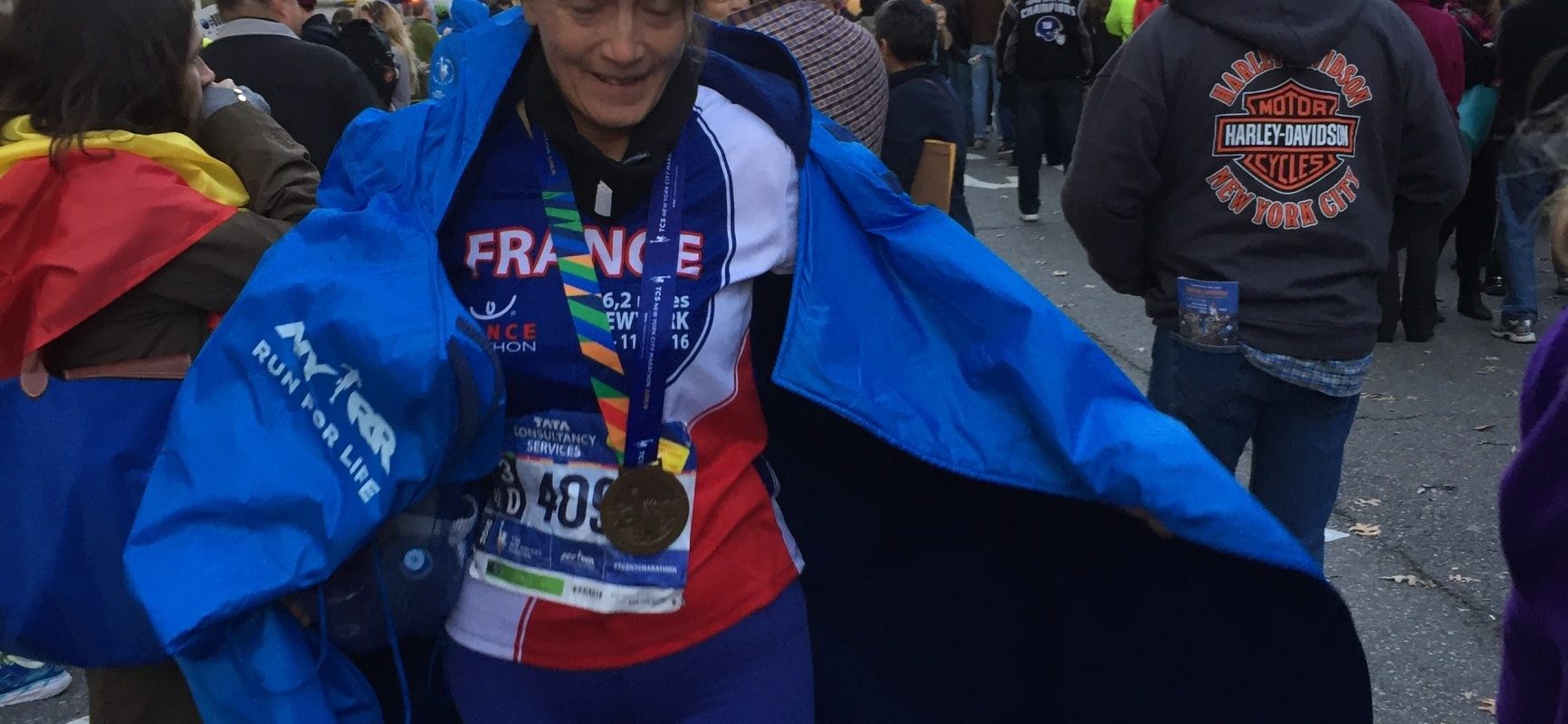 Béatrice FARGE Finisher au marathon de New York
