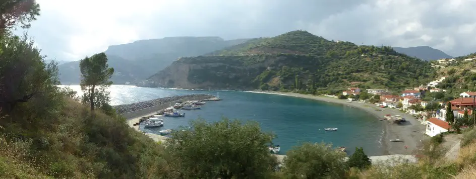 Le port de Sabatikis en Grèce