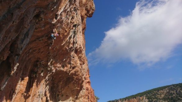 Escalade à Leonidio en Grèce