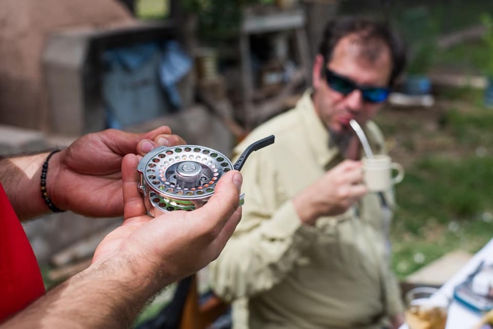 Moulinet pour la pêche à la mouche en nymphe en Patagonie Argentine