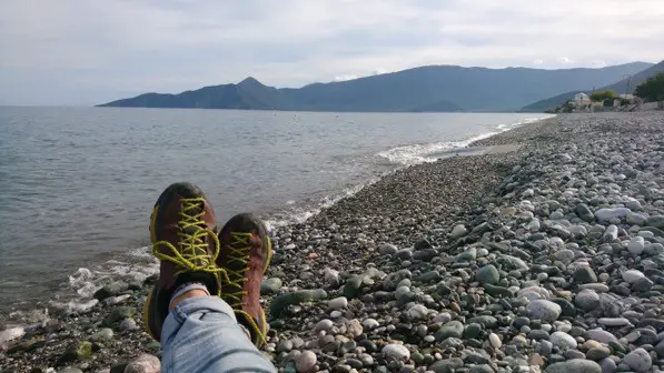 Plage de Lakkos à 4 km de leonidio en Grèce