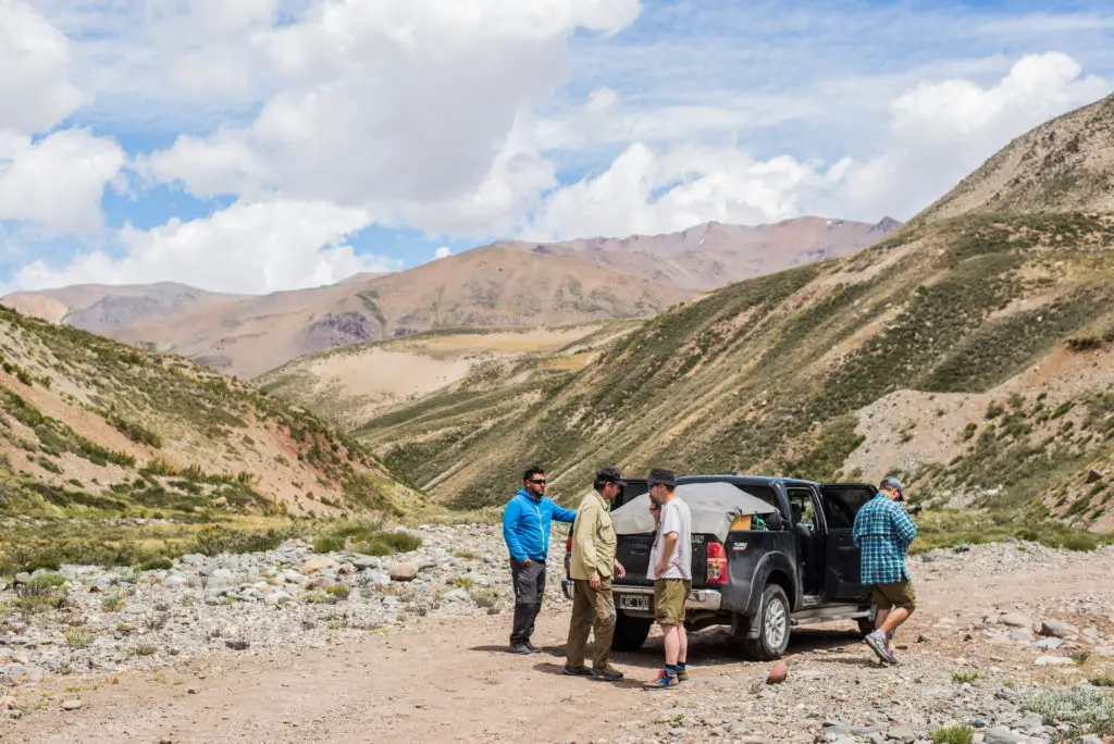 en route pour notre trip pêche à la mouche sur la rivière Tordillo en argentine