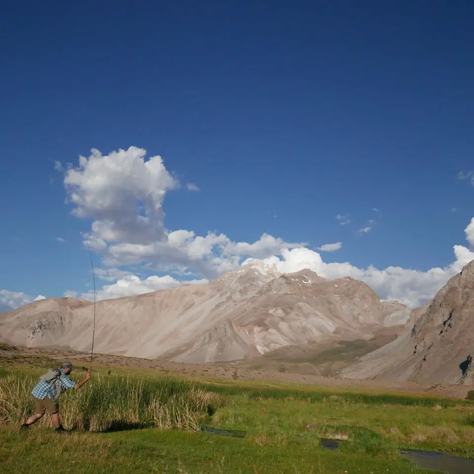 pêche à la tenkara à la valle hermoso en Argentine