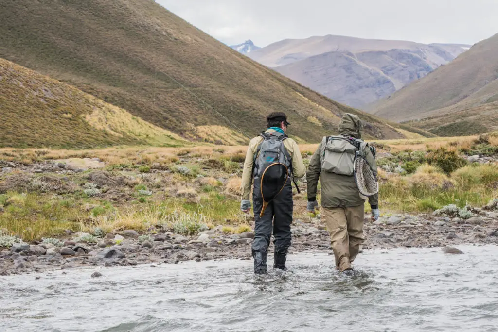  spot de pêche à la mouche la rivière Tordillo près de Las Lenas en argentine 