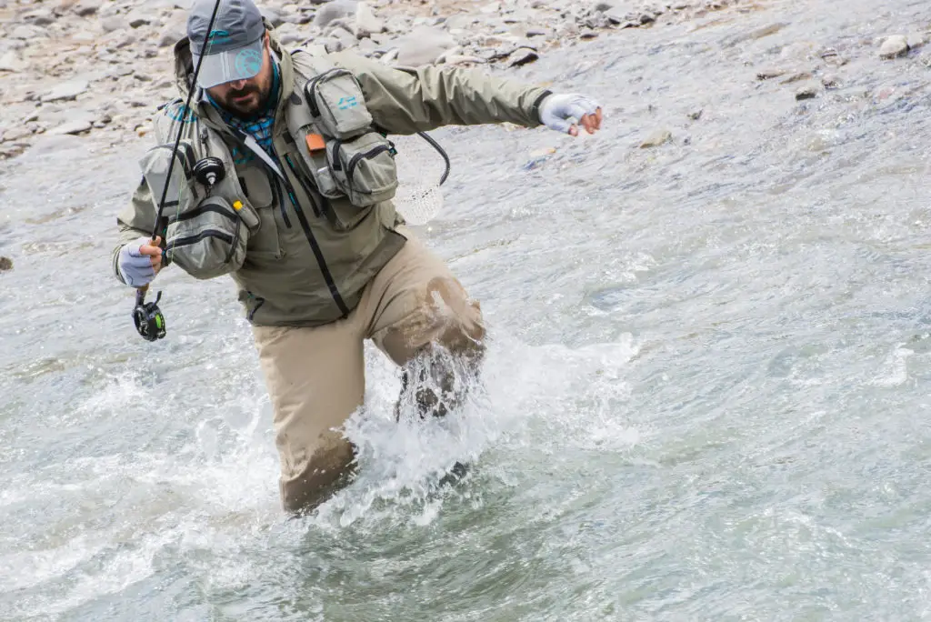waders Vision Scout testé lors d'un voyage pêche à la mouche en Patagonie argentine