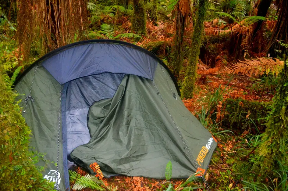 Camping en tente en Nouvelle-Zélande
