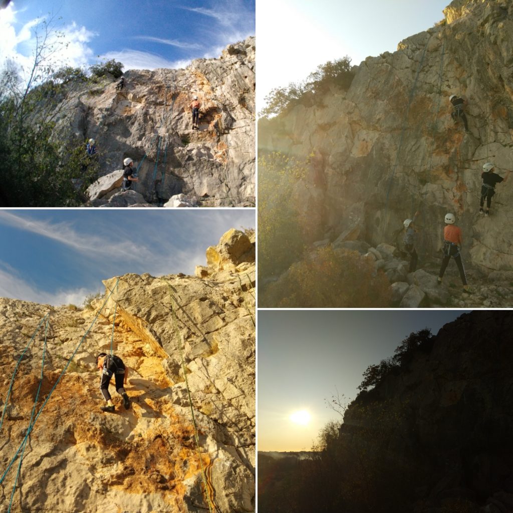 Séance d’initiation à l’escalade Rocher école de la Roque d’Aubais – Gorges du Vidourle