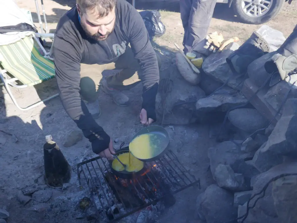 PDJ avant de repartir pecher la riviere de montagne en argentine