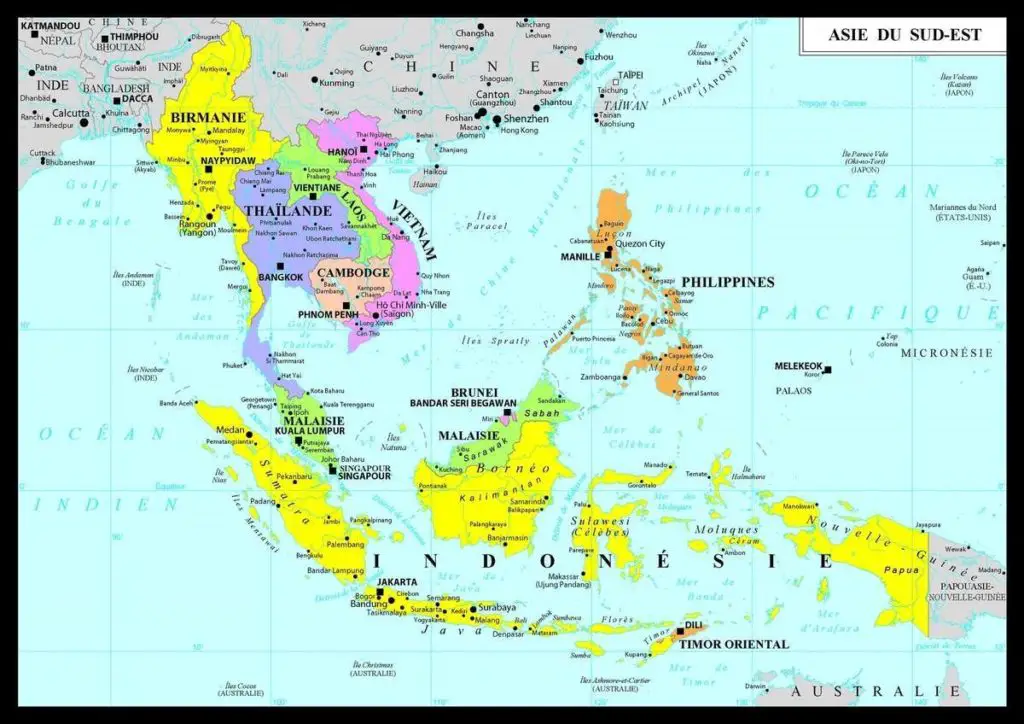 Carte de L’archipel des Philippines