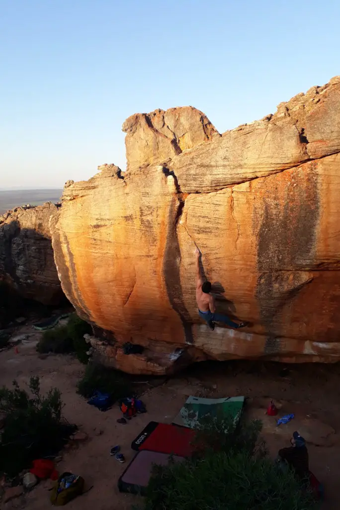 Alexis Guérin trip escalade à rockland