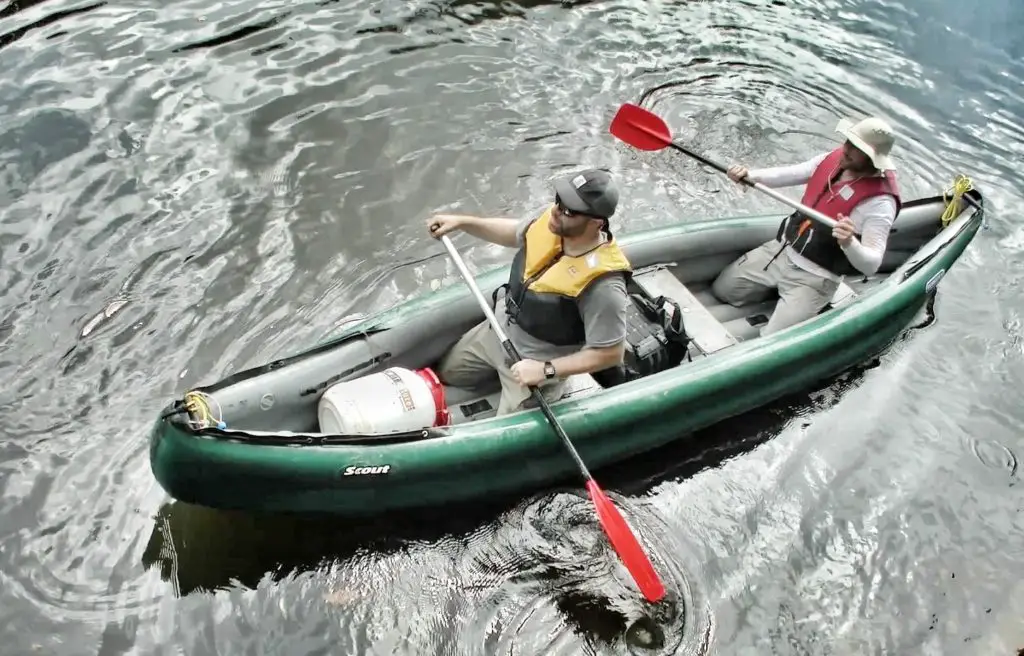 Canoë Gumotex pour naviguer sur les fleuves d'Amazonie