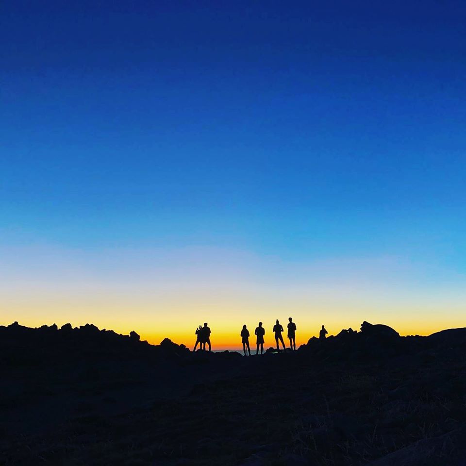 Coucher de soleil depuis les sommets Corse