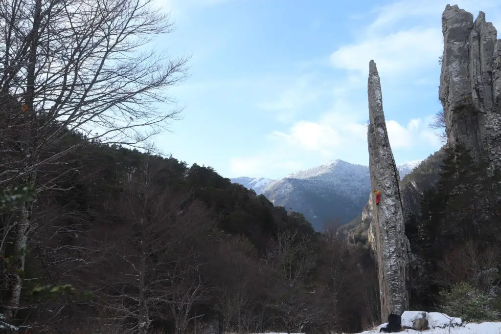 escalade sur les sucettes de bornes vers die