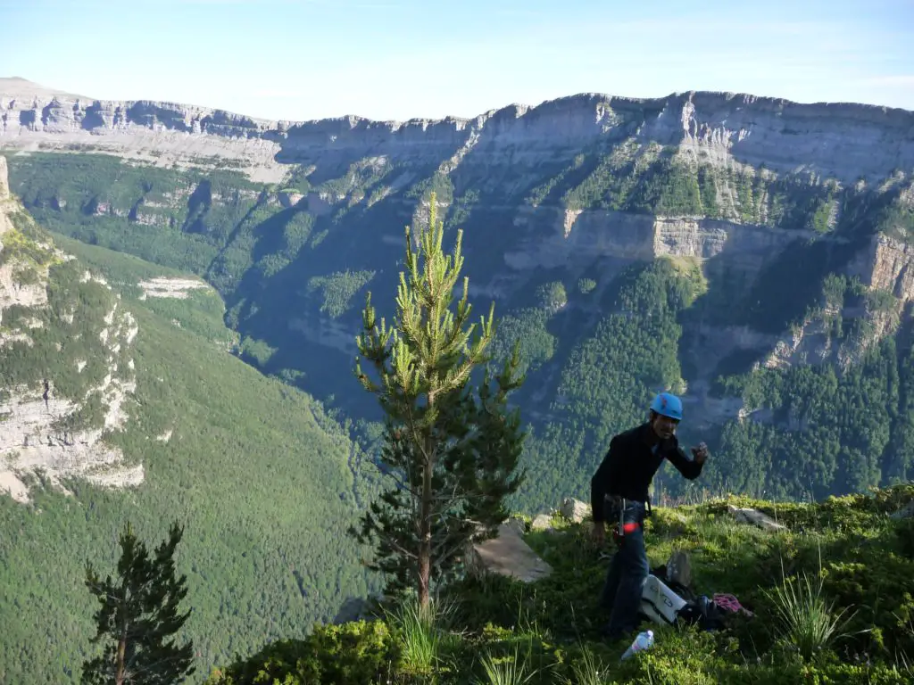 La sortie domine le Canyon d’Arrazas à Ordesa