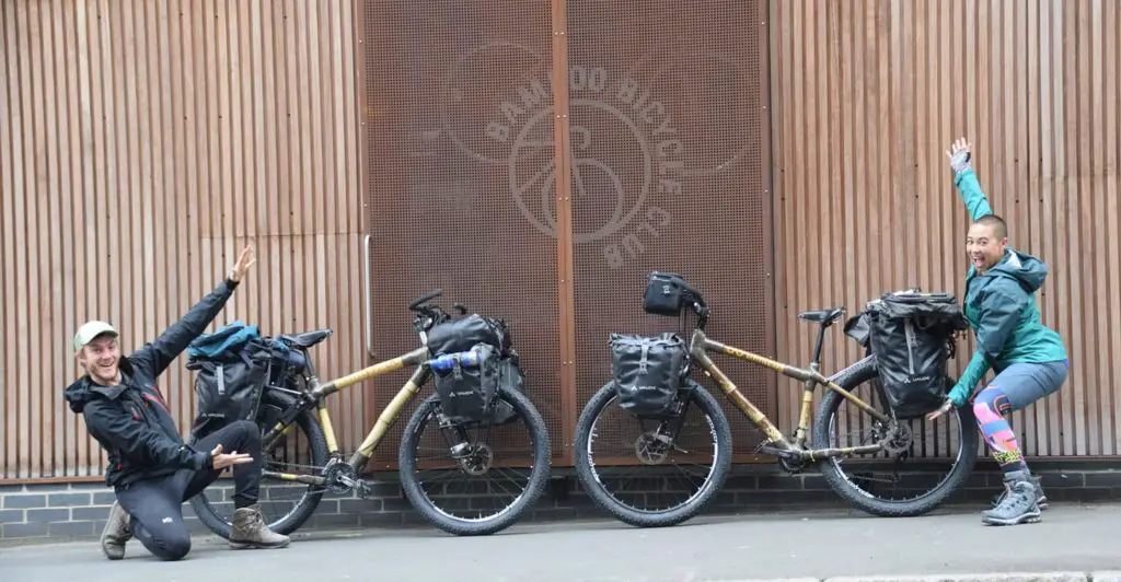 Nos vélos en Bambou prêt pour un tour du monde