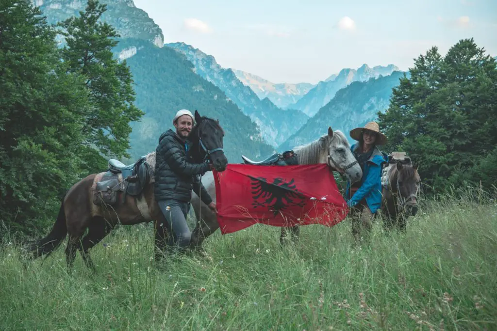 Notre arrivée dans le parc National de la Vallée de Valbona au Nord !