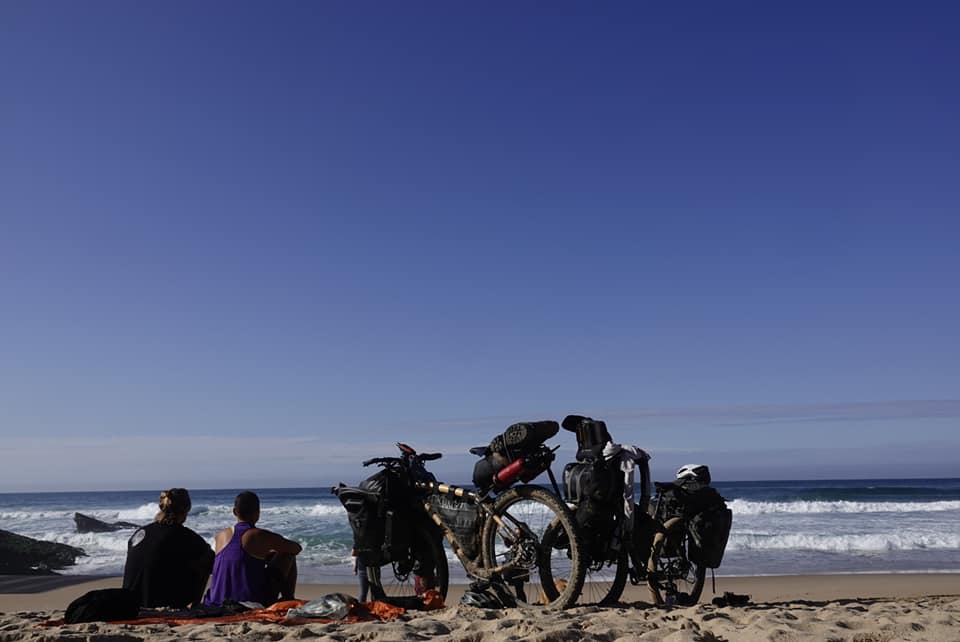 Plage du Portugal durant notre Tour du monde à vélo