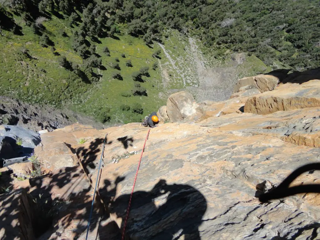 Un joli 6c+ avant le toit de « Soleil Noir » à Ordesa