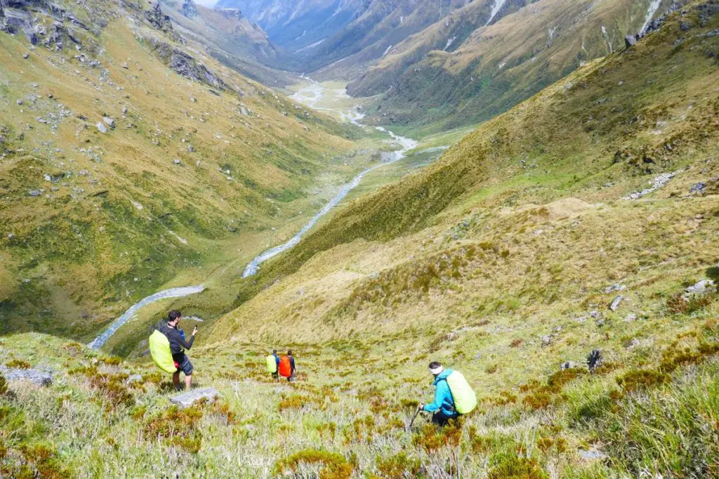 En route vers Rock Bivouac en Nouvelle-Zélande