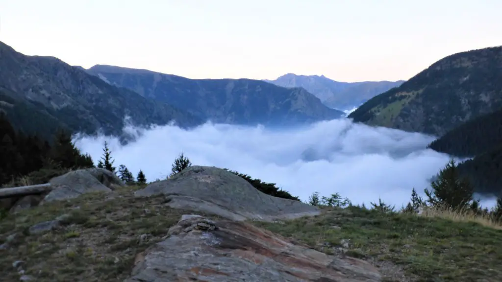 mer de nuage en Italie