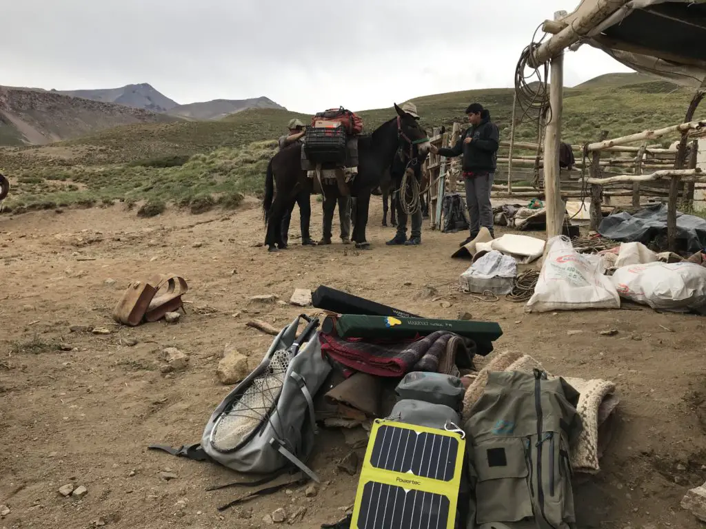 Panneau solaire pour un trip pêche à la mouche comme ici en Argentine