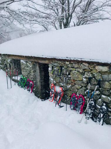 randonnée l'hiver au refuge de Foce d'Astra