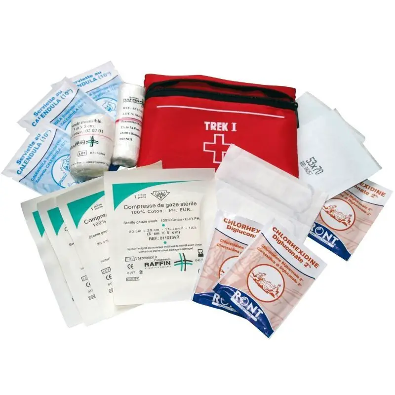 Trousse à pharmacie adaptée au trek et voyage à vélo