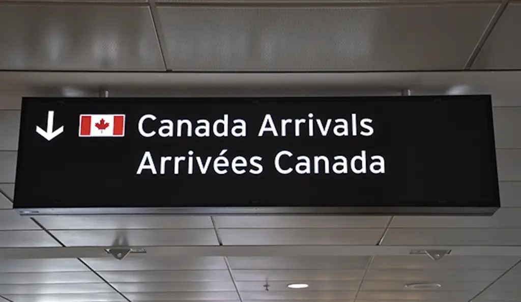 arrivée aéroport Canada