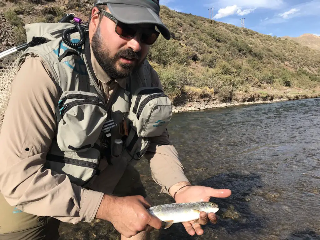 Baptiste CONQUET moniteur guide pêche français en Argentine à Malargüe