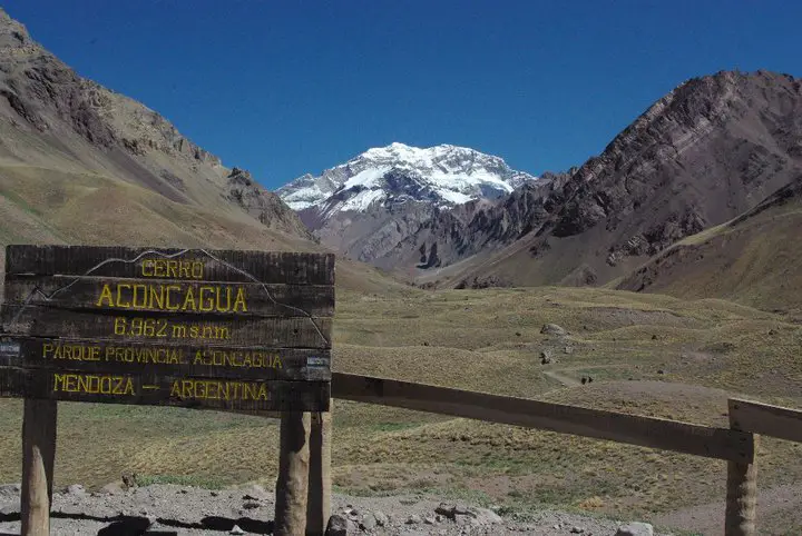 L'aconcagua au départ de Mendoza