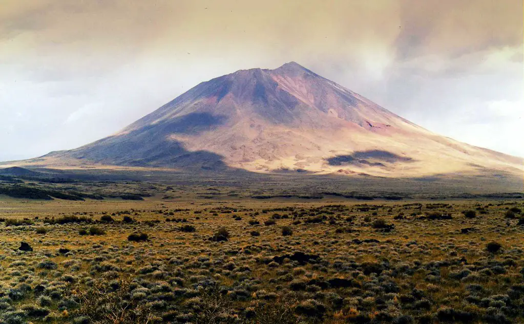 Le volcan éteint Payún Matrú