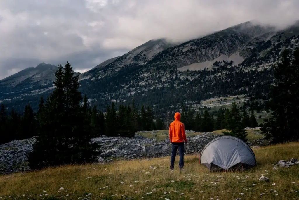 Magnifique spot bivouac près de la plaine de la Chau