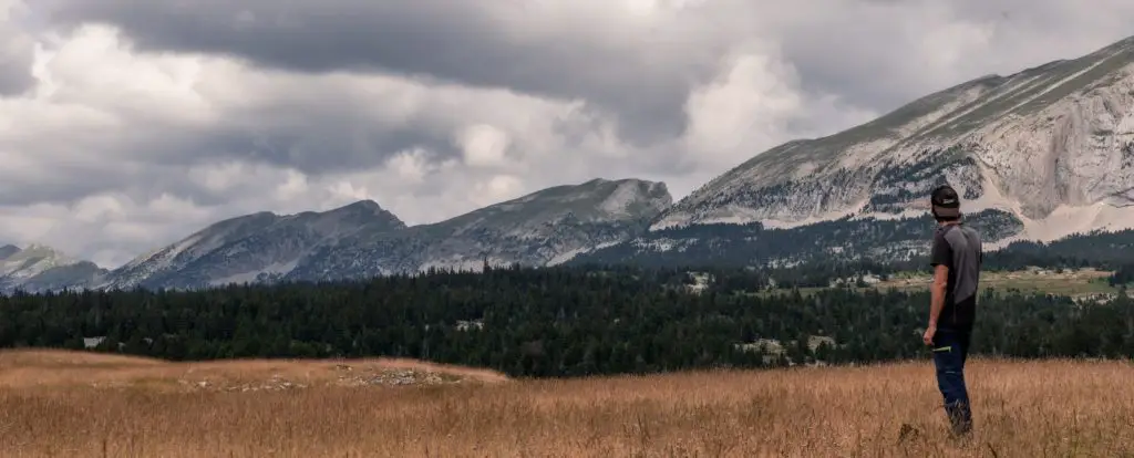 Vue sur la crête Est du Vercors