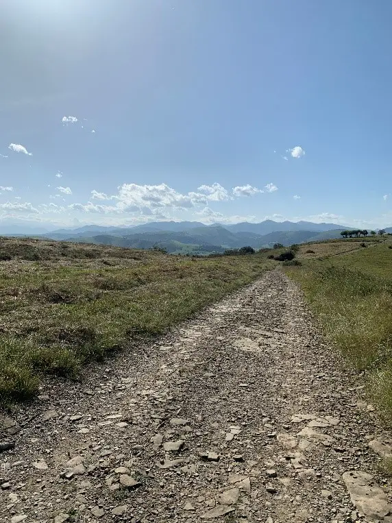 En approche des Pyrénées.