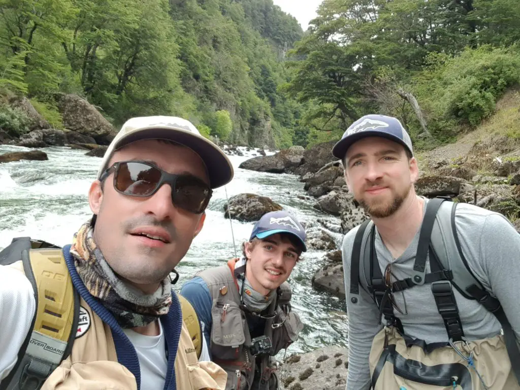 la team de truitesleurres.com durant ce voyage pêche en Patagonie