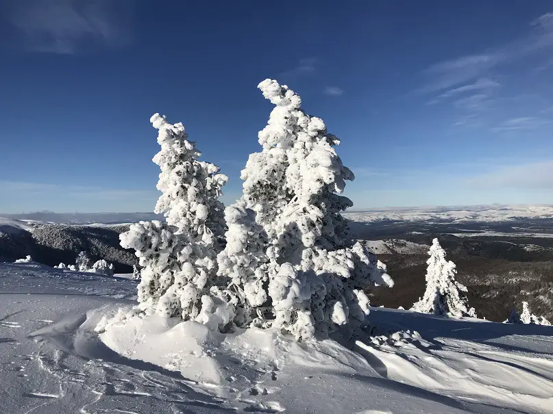 Arrivée au sommet de l'aigoual en direction de la lozere