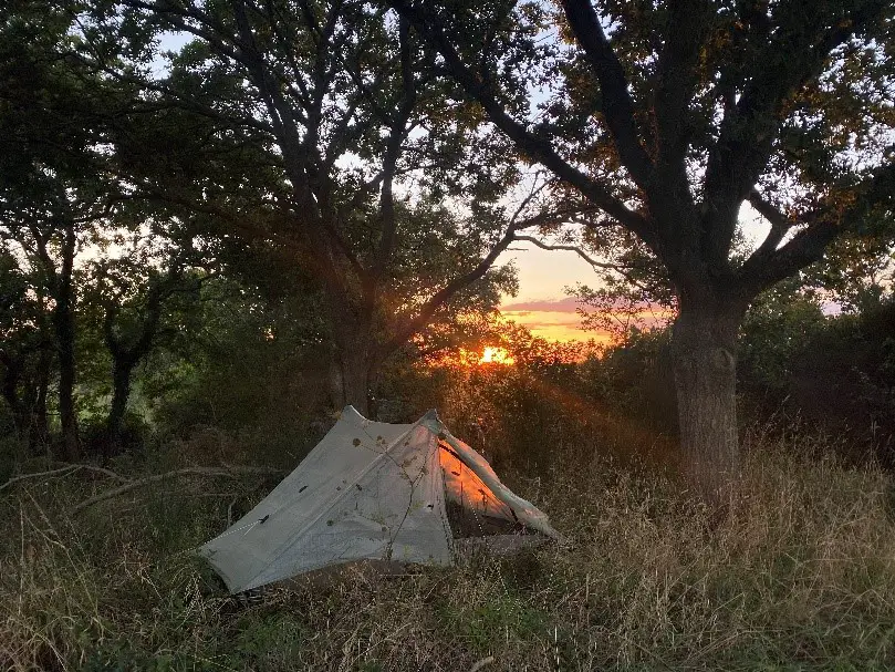 Bivouac tout proche de Guérande durant ma rando sur le GR34