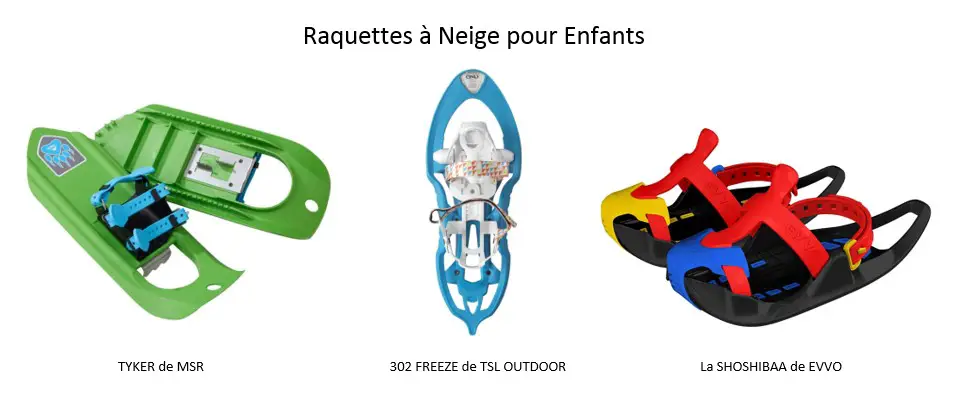 comment choisir des raquettes à neige pour enfants