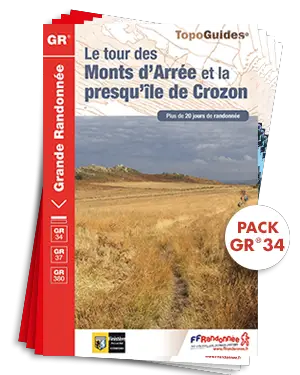 Pack topoguide sur le GR34 sentiers des douaniers FFRP