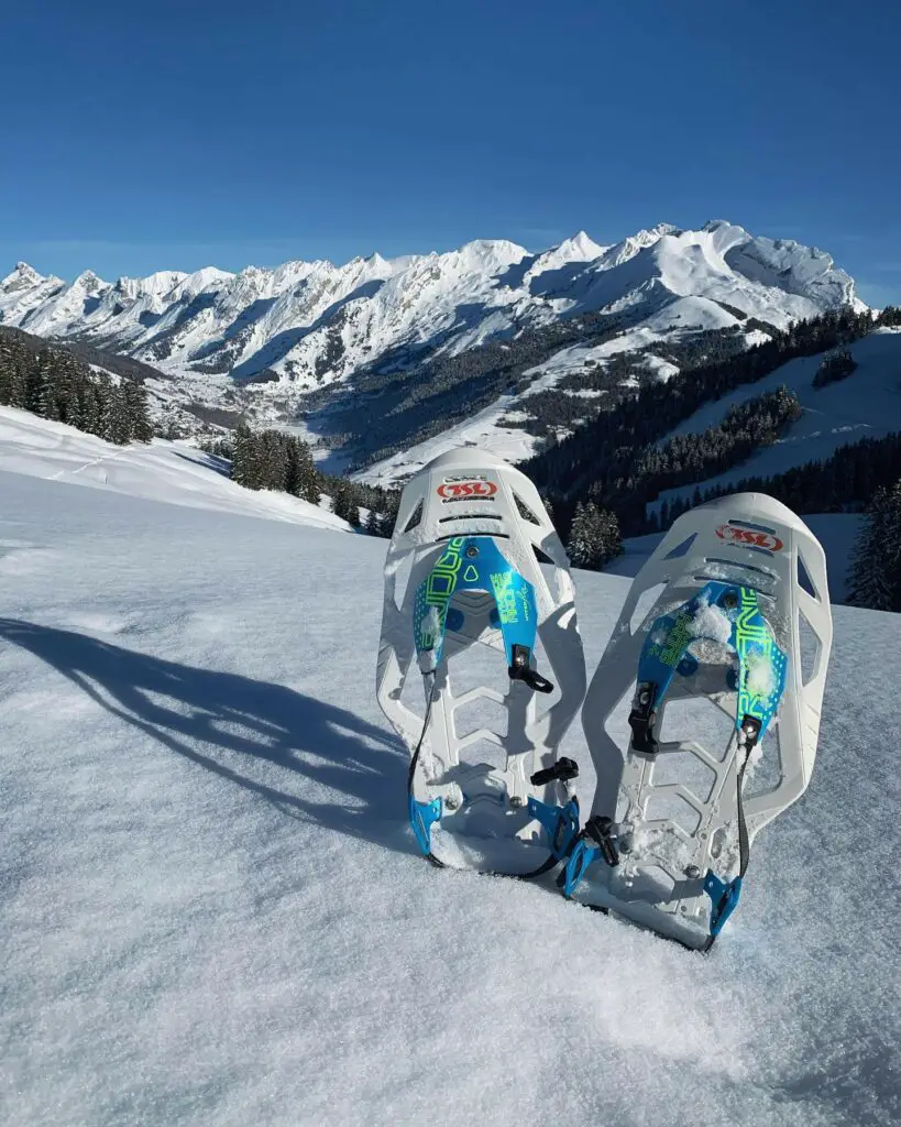 Raquettes à neige TSL Symbioz Hyperflex Racing dans le Massif de Beauregard