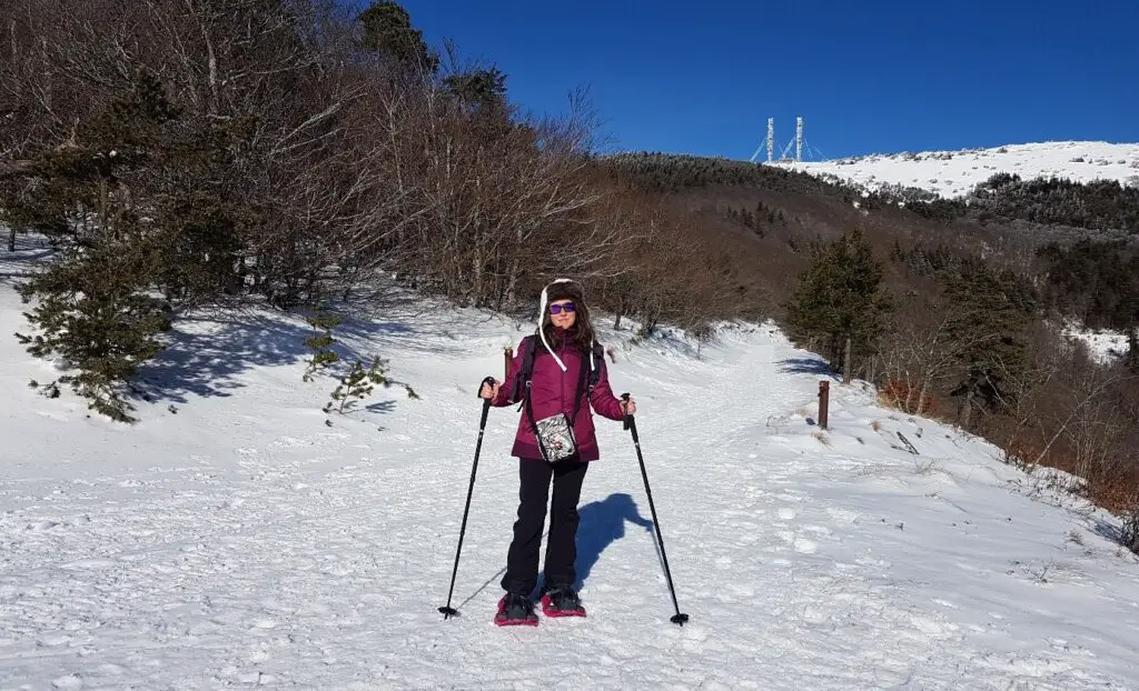 Test raquettes à neige TSL 206 EVO au Mont Aigoual