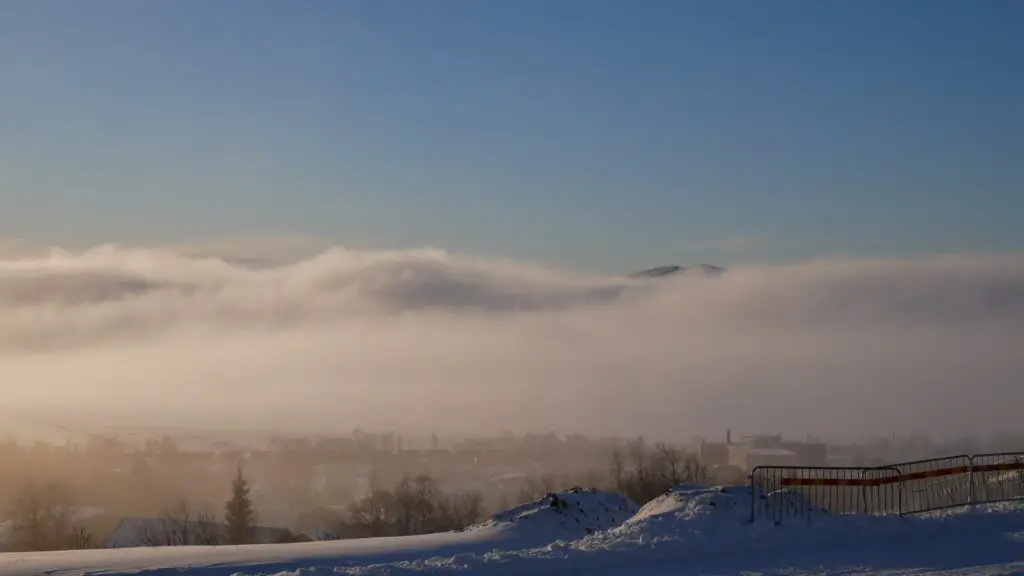 Vue sur le Kebnekaise à partir de Luossavaara