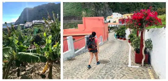 Dans les rues D'agulo aux Canaries