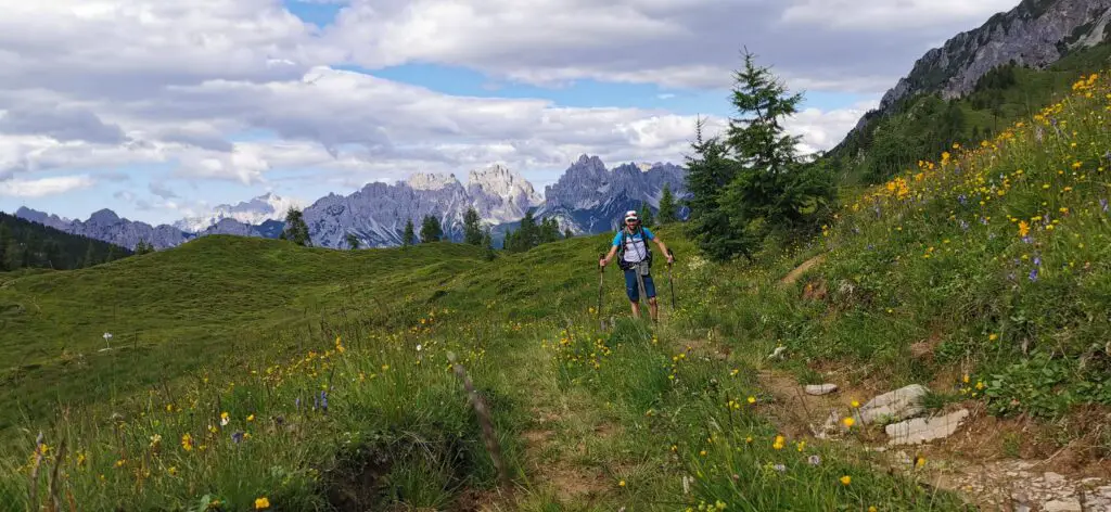 forcella croce di tragonia via alpina de la slovénie aux dolomites