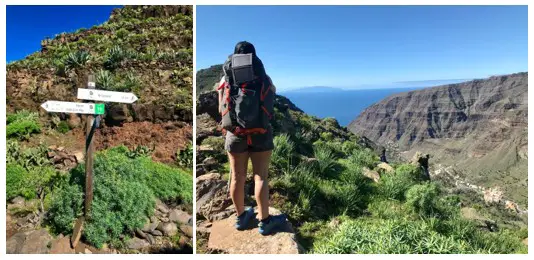 randonnée jusqu'a la Matanza pour retrouver le GR132 à la Goméra aux Canaries