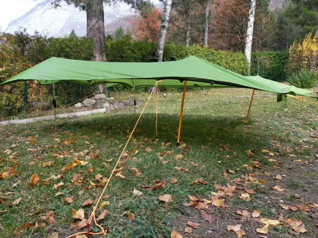 Retour terrain de la tente Qaou V4 en mode Tarp 1 personne